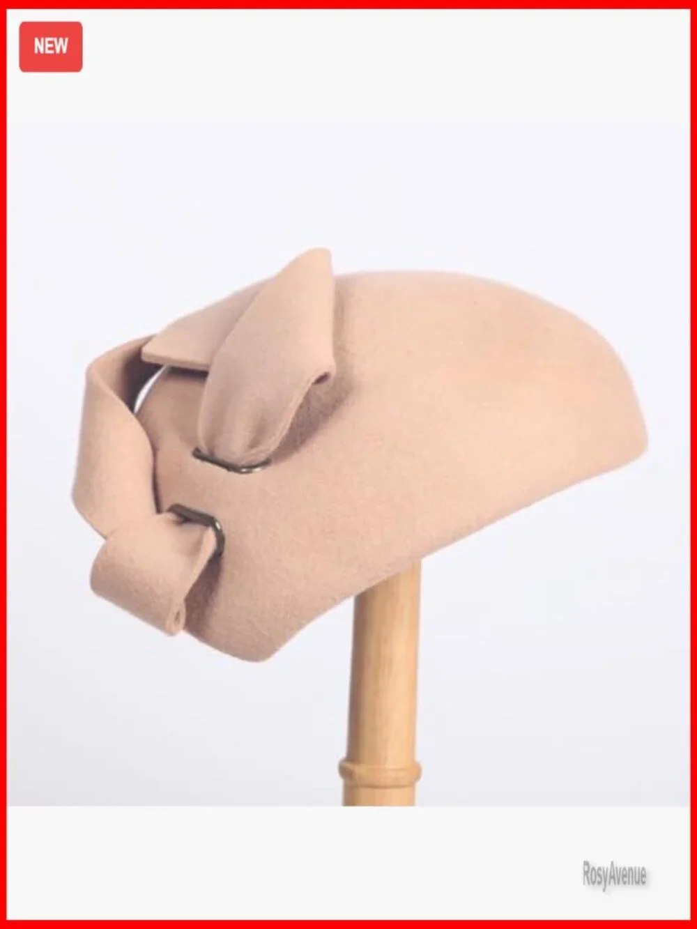 Wool Felt Fascinator Pillbox Hat for Church Tea Party Events